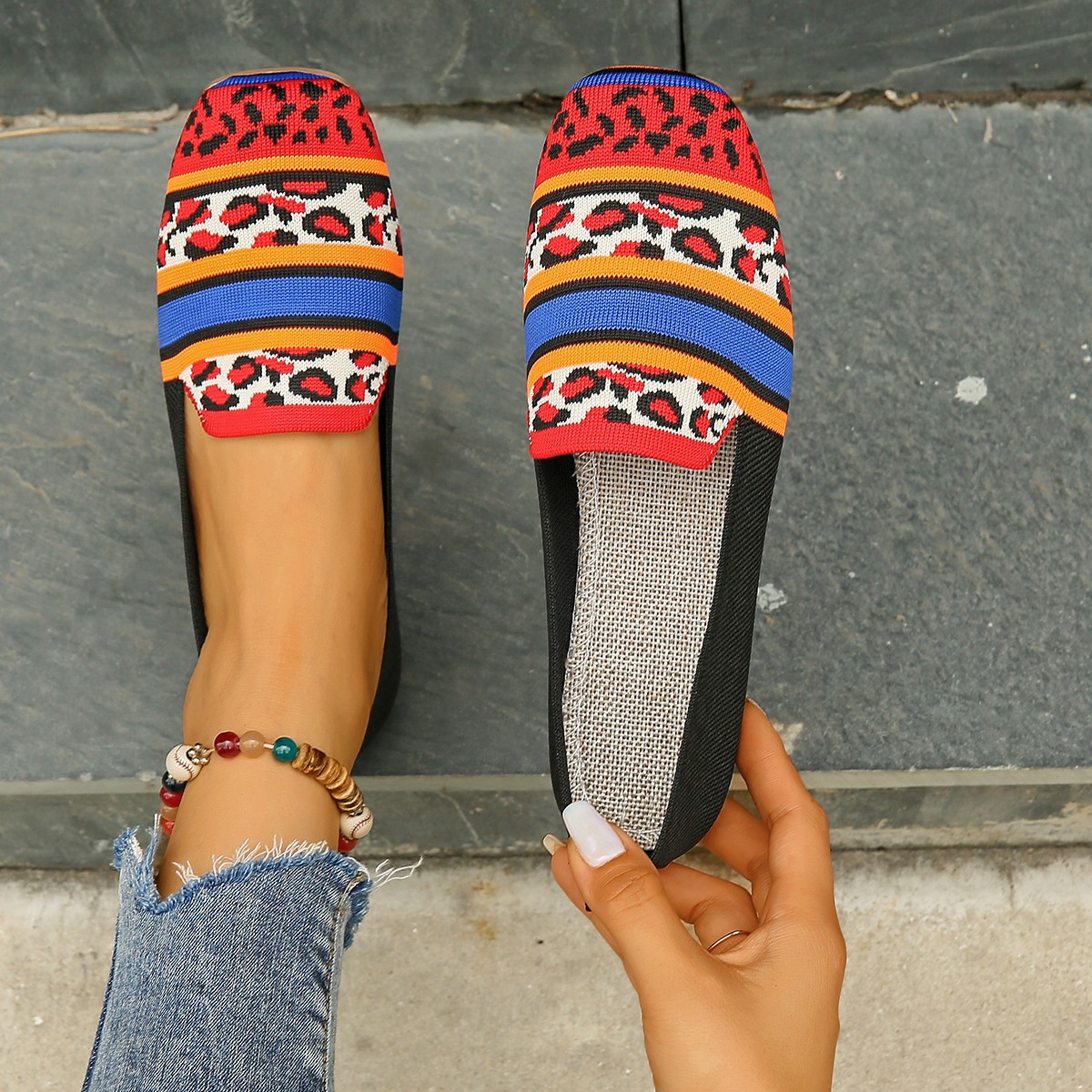 🔥Last Day 49% OFF -Women Breathable Square Toe Loafers, Fashion Outdoor Flats