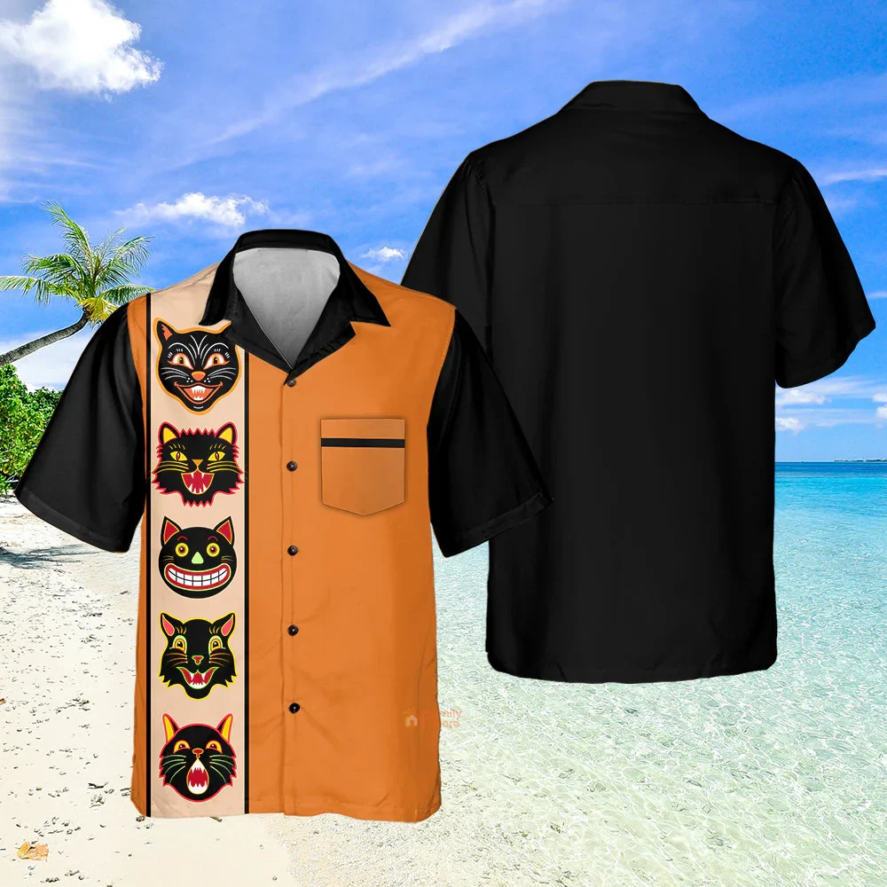 Men's Halloween Fun Horror Lapel Shirt