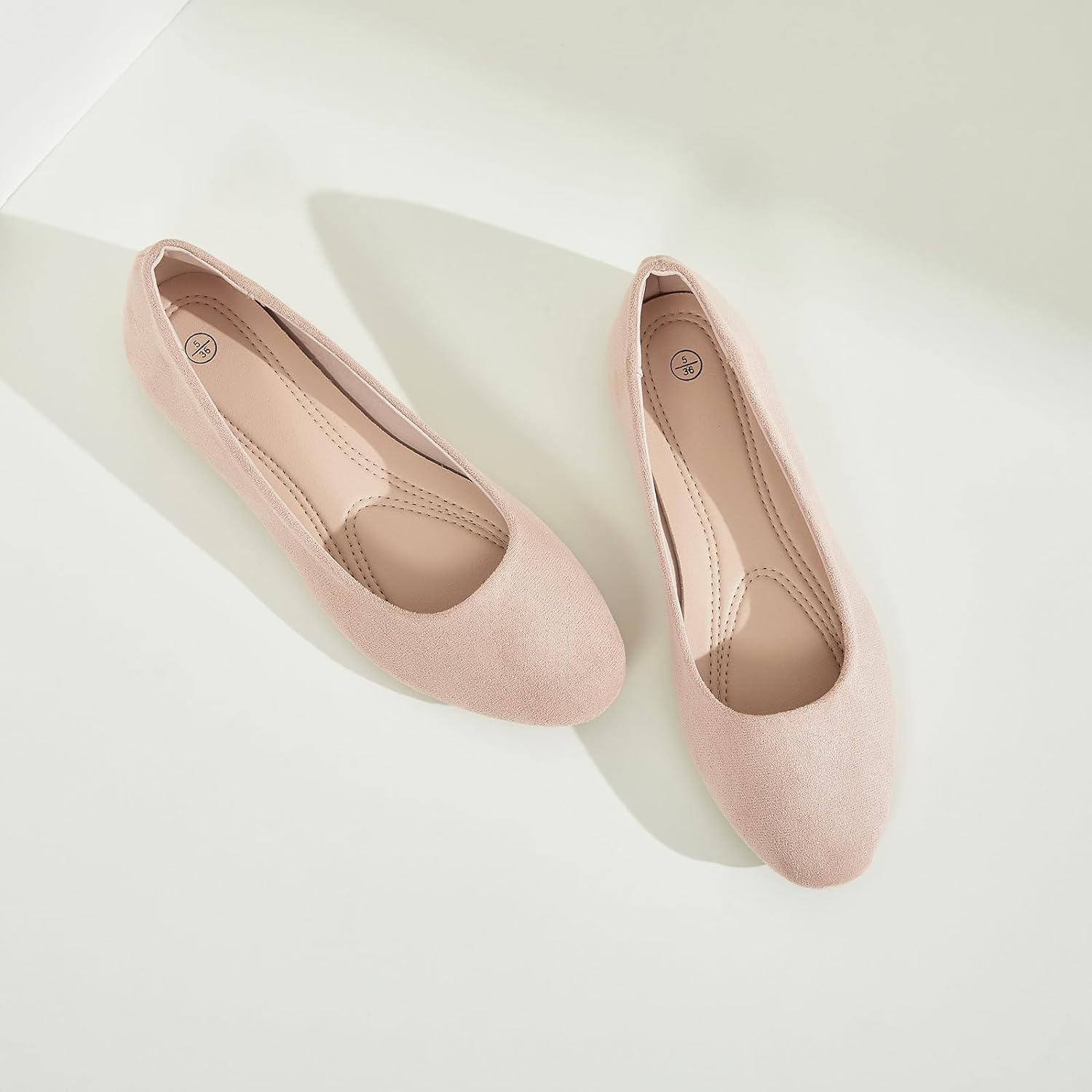 Flats for Women Round Toe Flat Shoes Dressy Black Ballet Flats Comfortable Womens Dress Shoes Ballerina Flats for Work