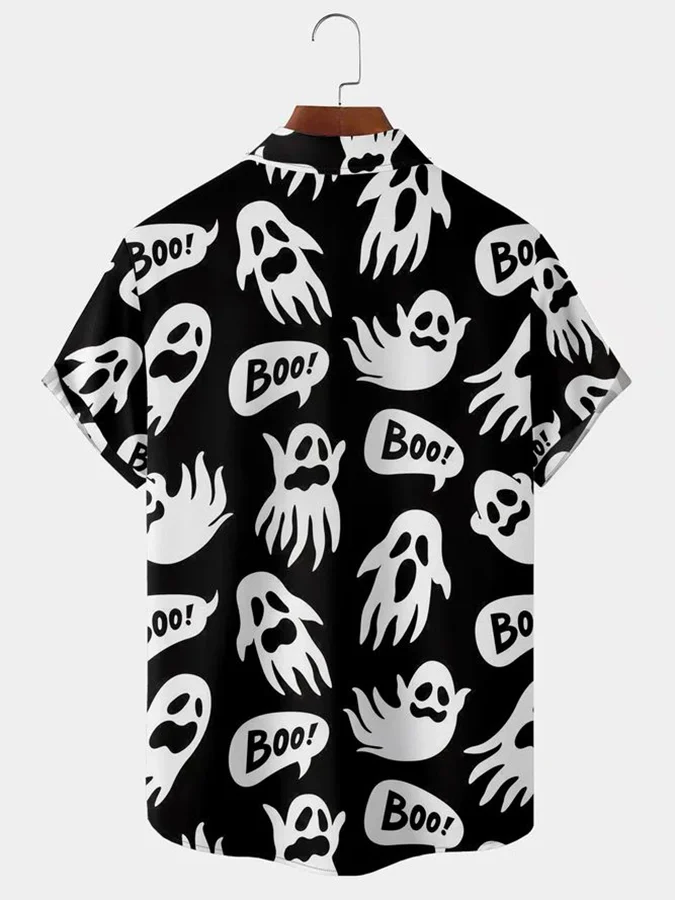 Men'S Printed Design Sense Casual Loose All-Match Shirt