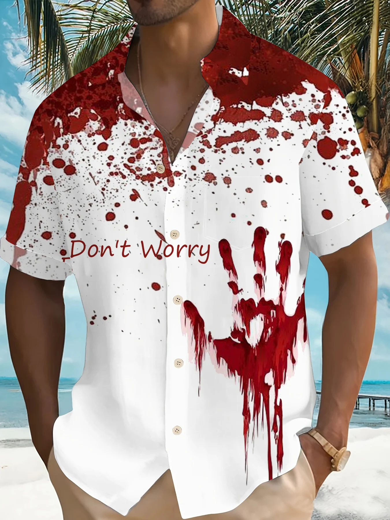 Don't Worry About Blood Stains Casual Shirt