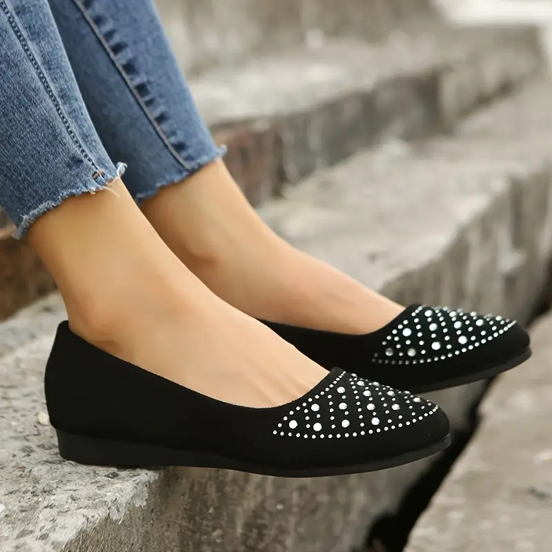 🔥Last Day 49% OFF -Women's Rhinestone Flat Shoes