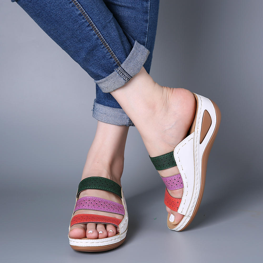 Casual Roman Hollow Sandals Cross Toe Baring Sandal