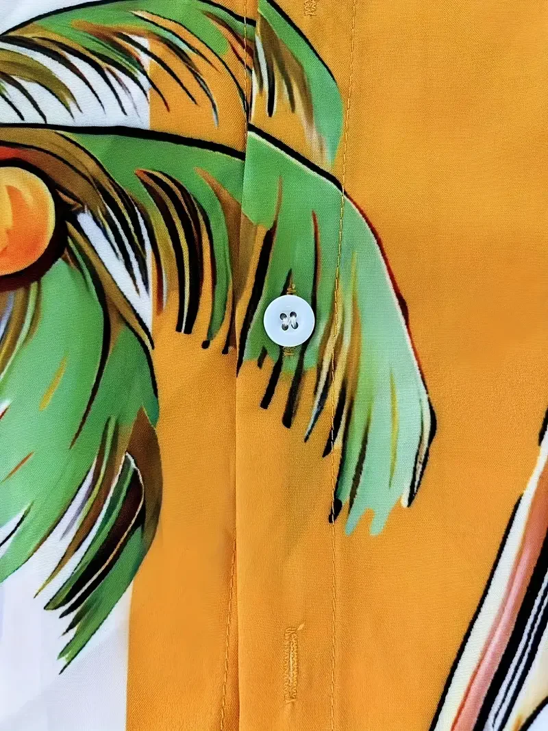 Men's Retro Halloween Fashion Short Sleeve Shirt