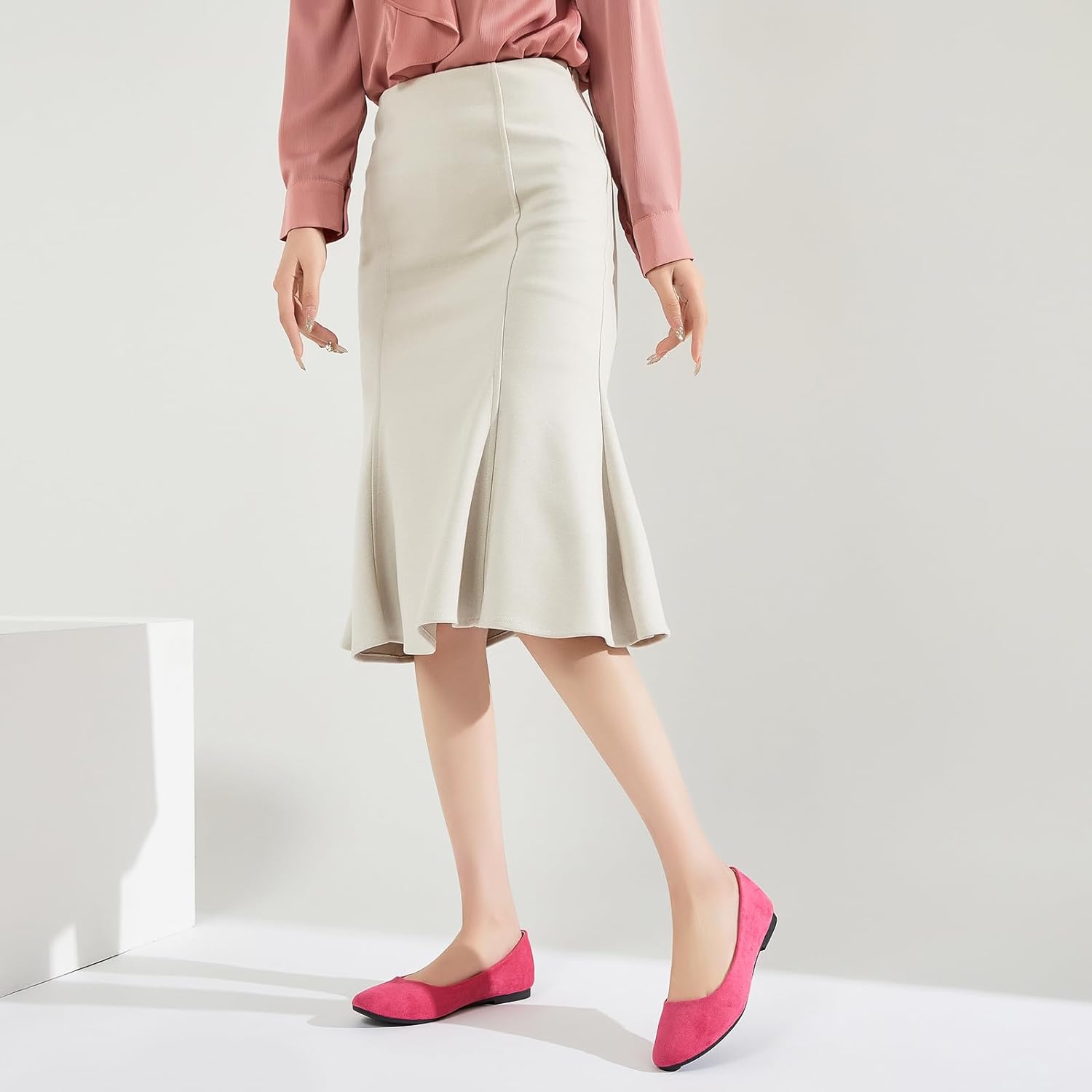 Flats for Women Round Toe Flat Shoes Dressy Black Ballet Flats Comfortable Womens Dress Shoes Ballerina Flats for Work