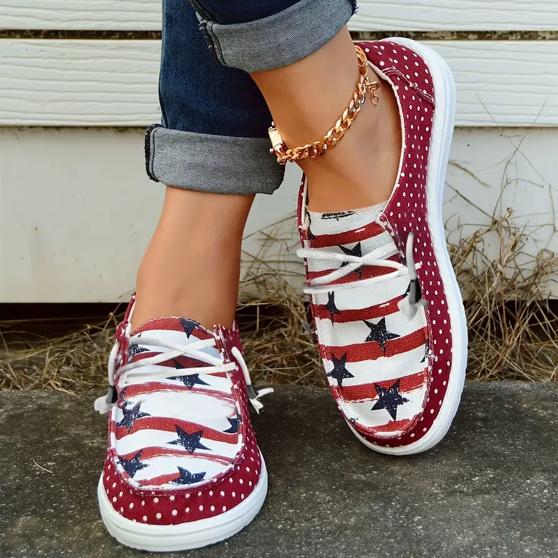 Women's five-pointed star canvas casual shoes