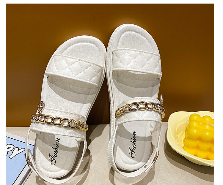 Buckle Gold Chain Non-Slip Sandals