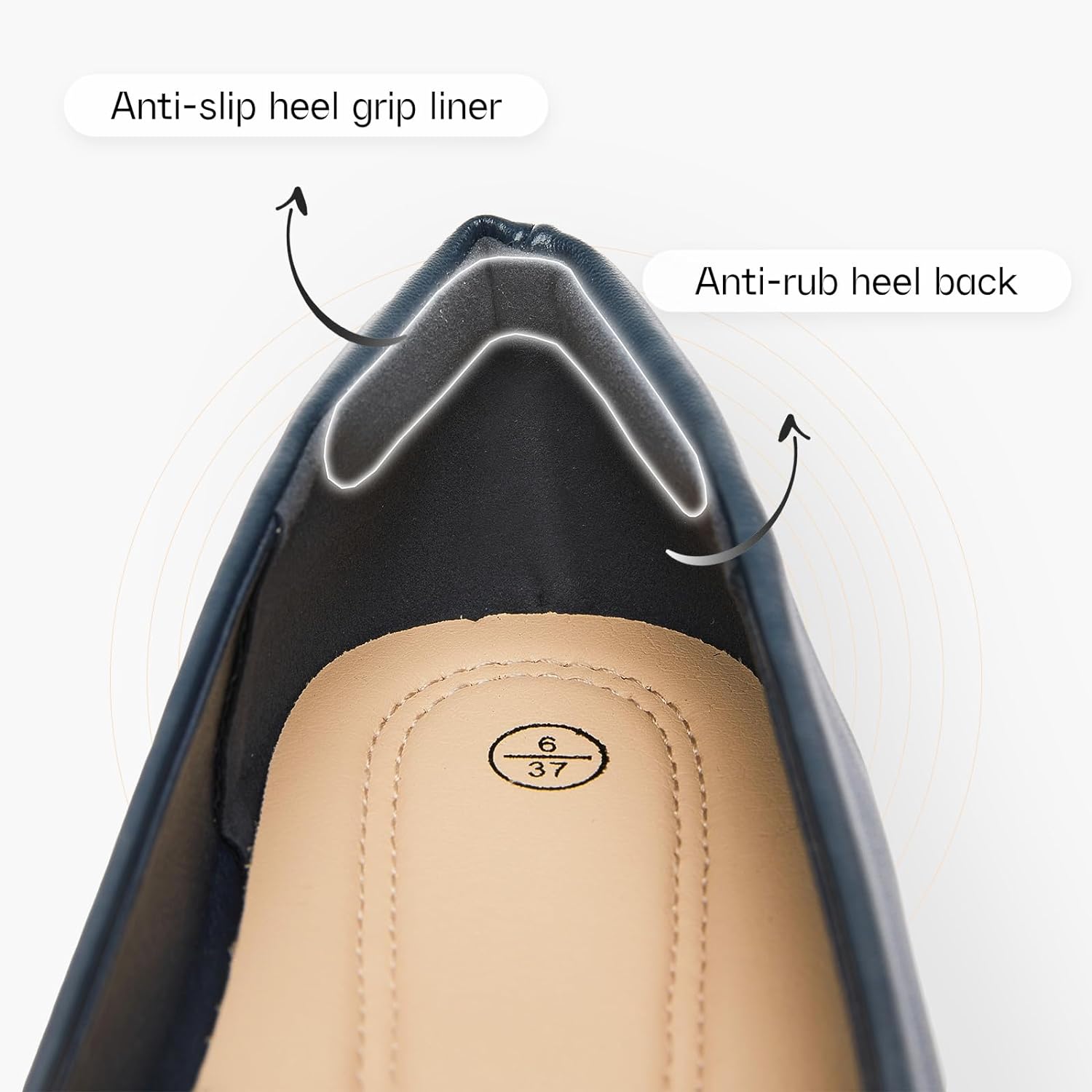 Women's Flats Comfortable Black Flats Shoes Women Round Toe Ballerina Flats Leather Dress Shoes Work Flats for Office