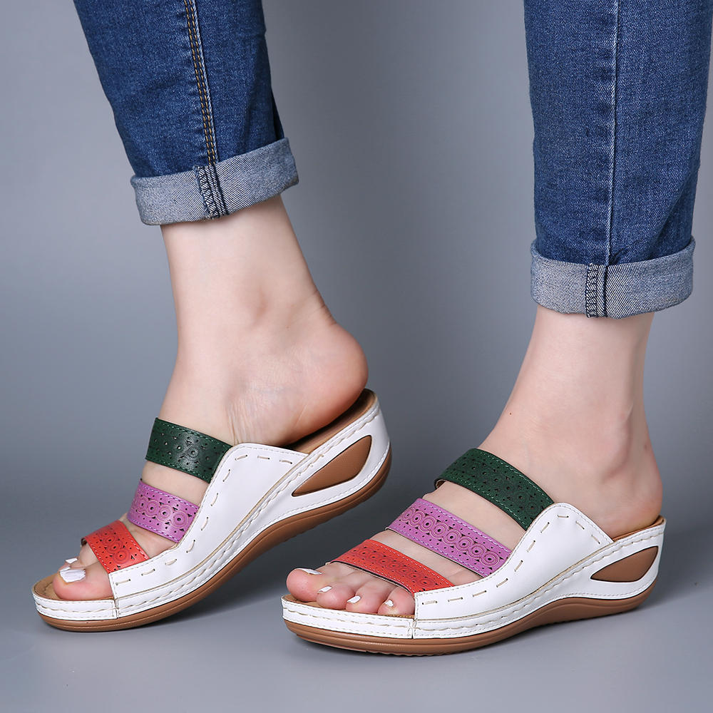 Casual Roman Hollow Sandals Cross Toe Baring Sandal
