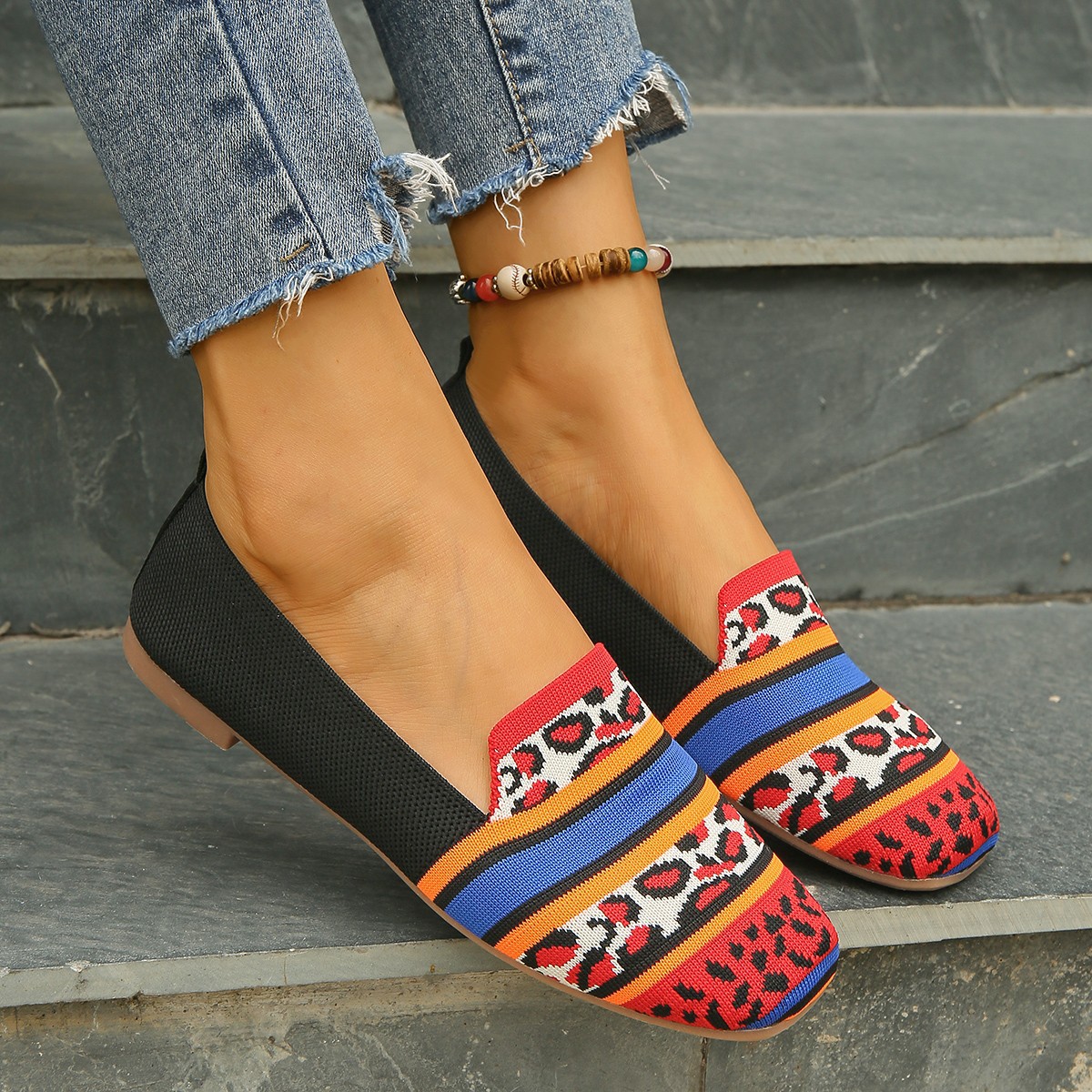 🔥Last Day 49% OFF -Women Breathable Square Toe Loafers, Fashion Outdoor Flats