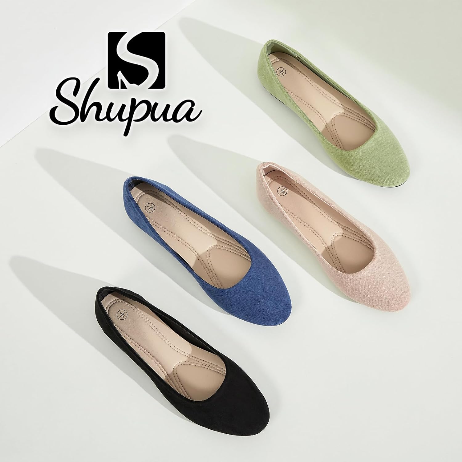 Flats for Women Round Toe Flat Shoes Dressy Black Ballet Flats Comfortable Womens Dress Shoes Ballerina Flats for Work