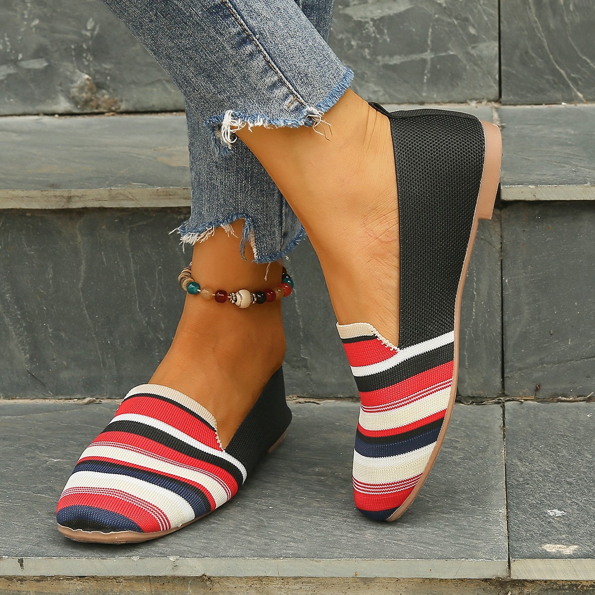 🔥Last Day 49% OFF -Women Breathable Square Toe Loafers, Fashion Outdoor Flats