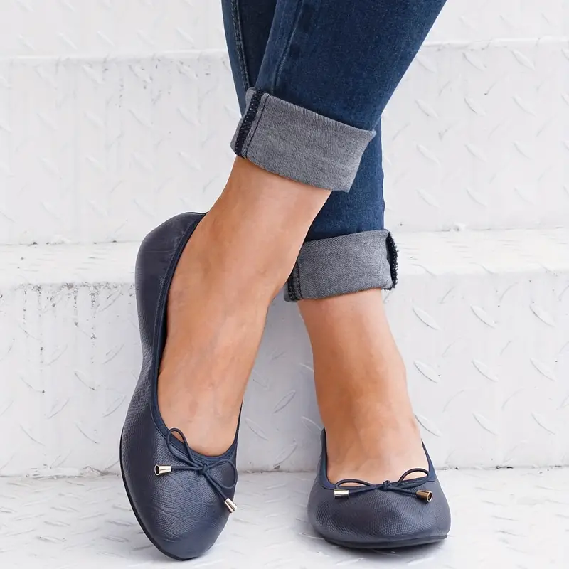 🔥Last Day 49% OFF -Comfy Women's Bow Ballet Flats with Anti-Slip Sole