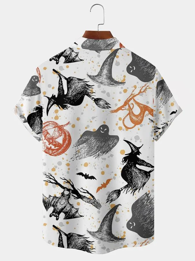 Men'S Printed Design Sense Casual Loose All-Match Shirt