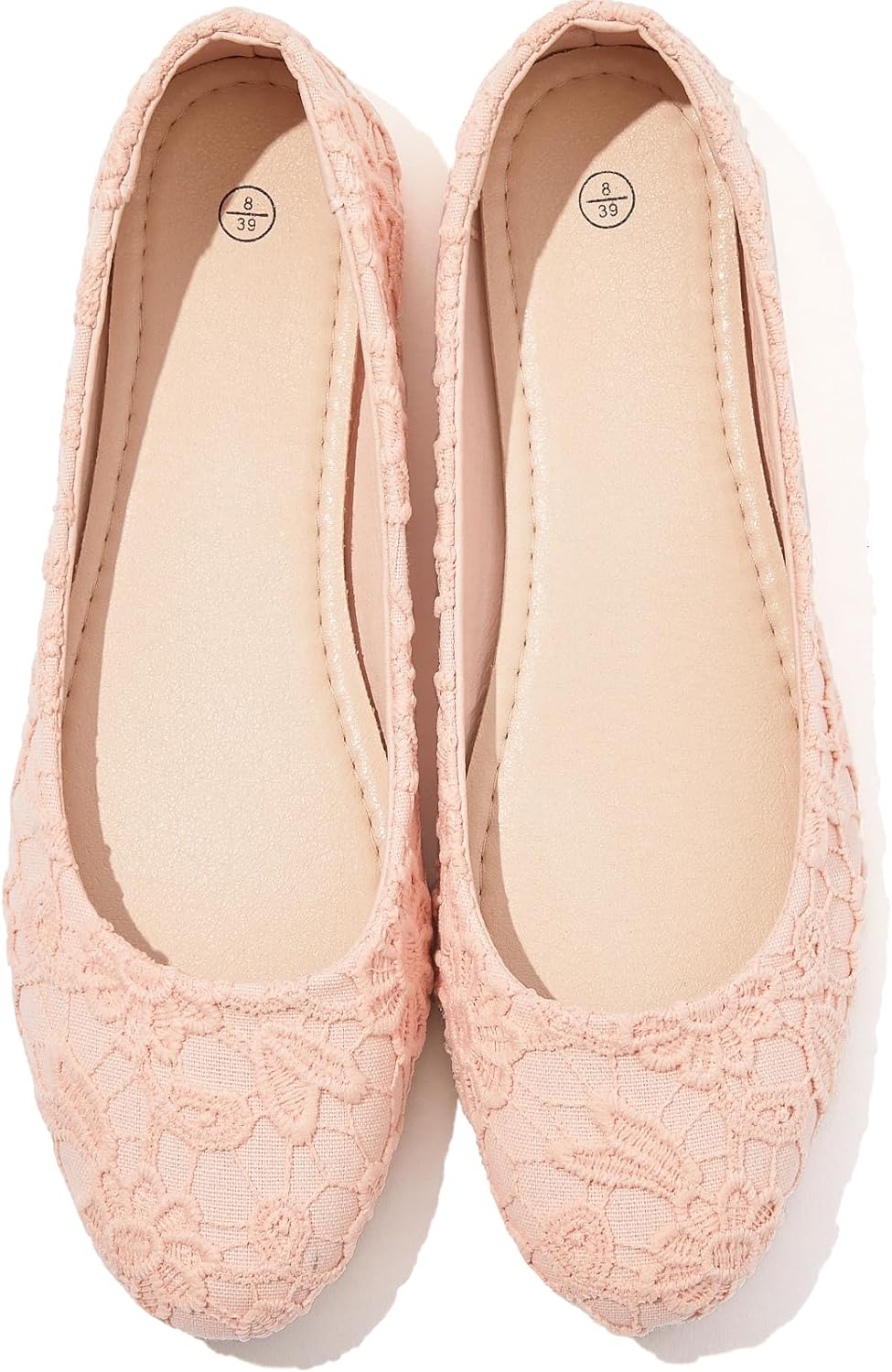 Dress Shoes for Women Round Toe Flats Shoes Lace Ballet Flats Dressy Comfortable Foldable Flats Low Heel