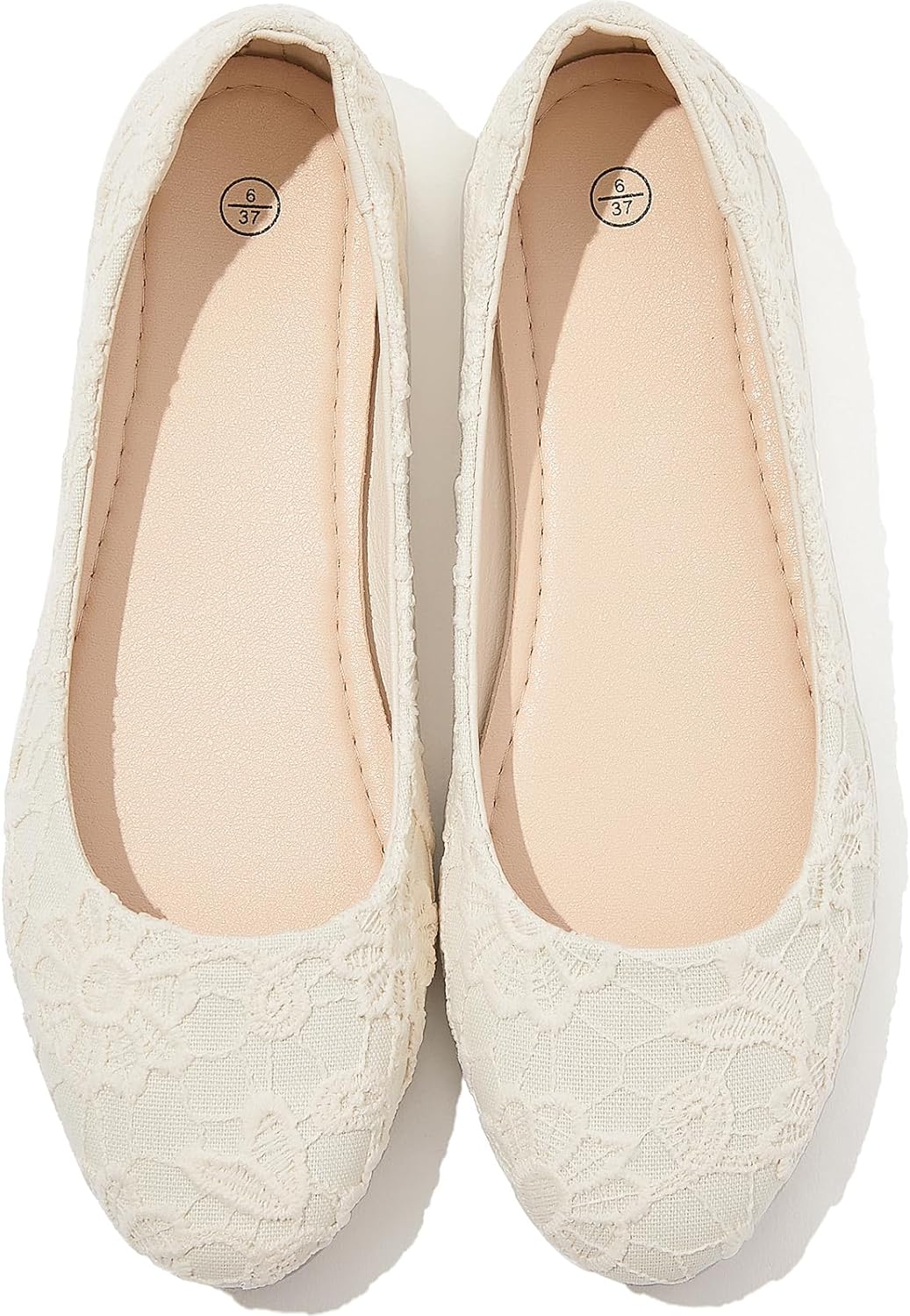 Dress Shoes for Women Round Toe Flats Shoes Lace Ballet Flats Dressy Comfortable Foldable Flats Low Heel