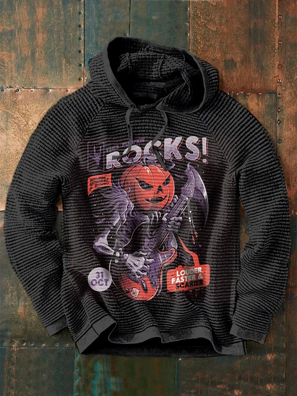 Fashion Casual Music Festival Halloween Print Men's Sweatshirt
