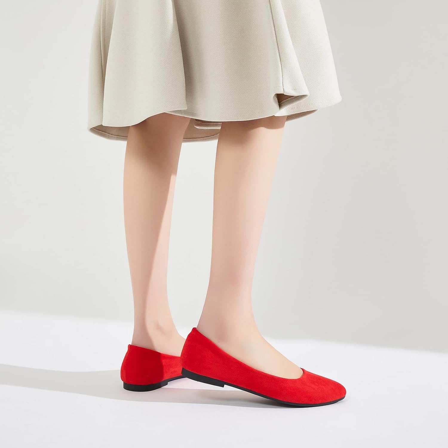 Flats for Women Round Toe Flat Shoes Dressy Black Ballet Flats Comfortable Womens Dress Shoes Ballerina Flats for Work