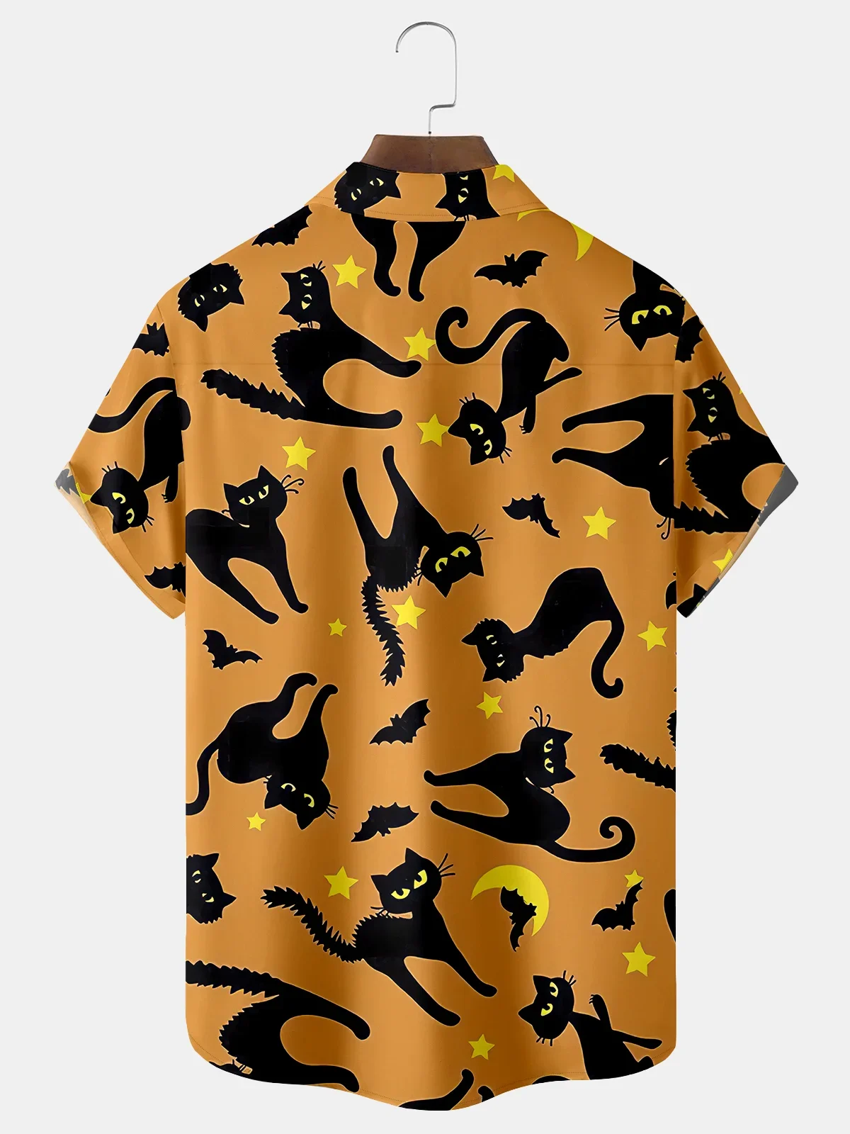 Men's Retro Halloween Fashion Short Sleeve Shirt